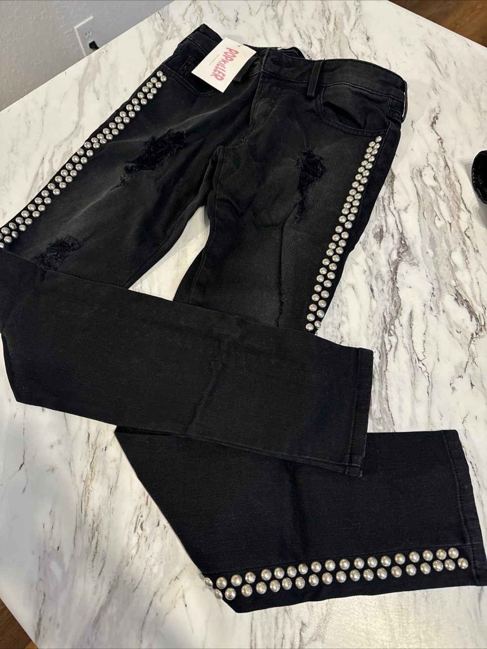 Etienne Marcel Black High-Rise Pants - Picture 3 of 8